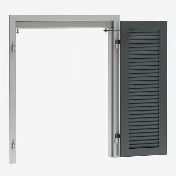 Klappladen aus Aluminium - Montagesystem
