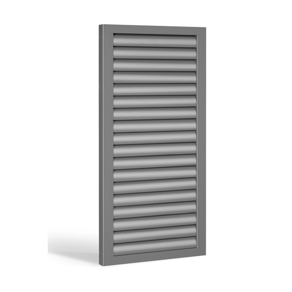 Schiebeladen aus Aluminium - feststehende Lamellen